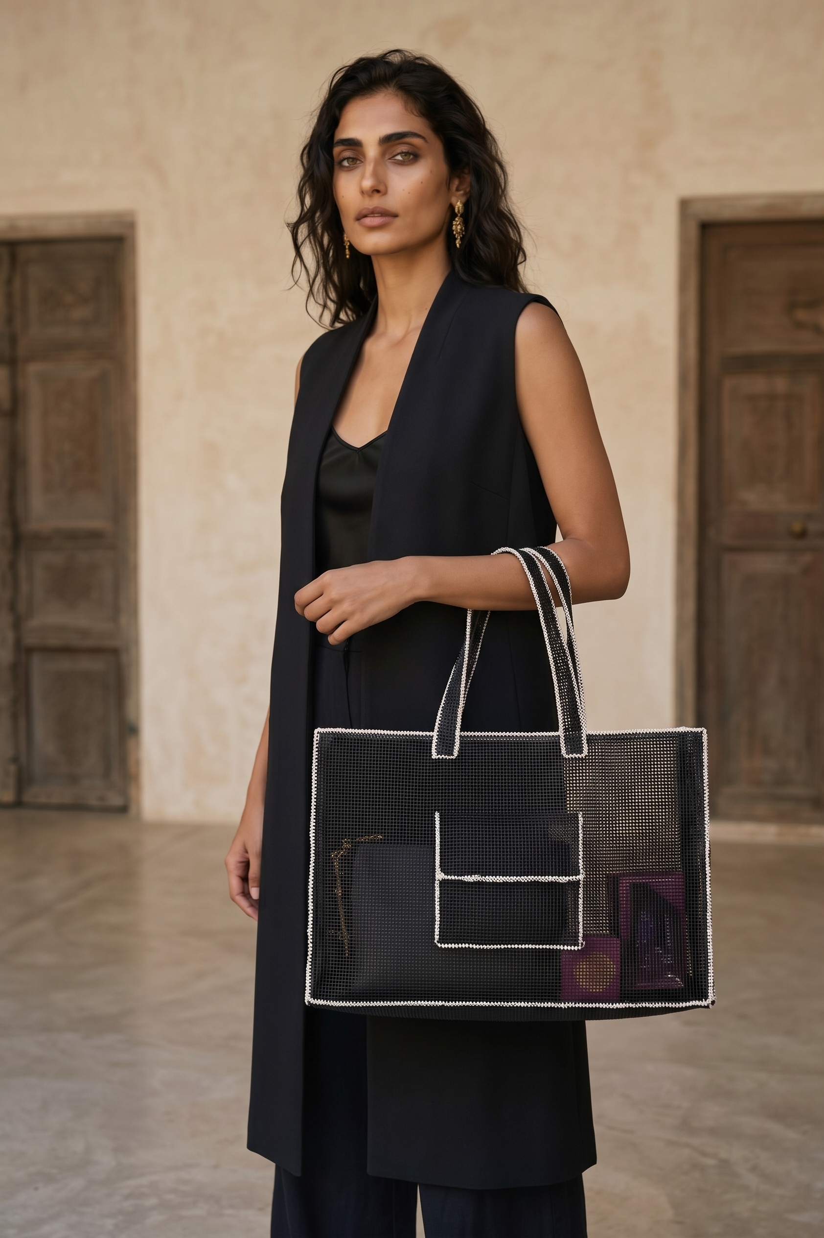 the mesh bag